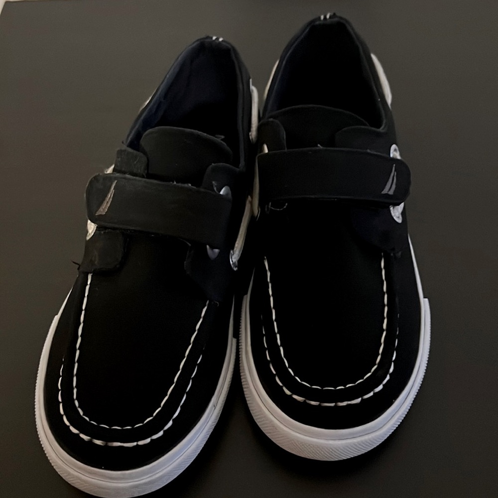 Nautica boys shoes size 12 Easy slip on with Velcro